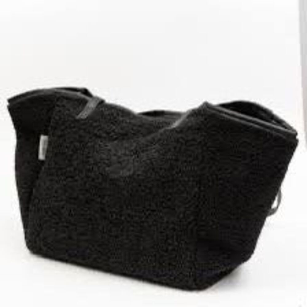 Neiman Marcus Black Plush Tote Bag